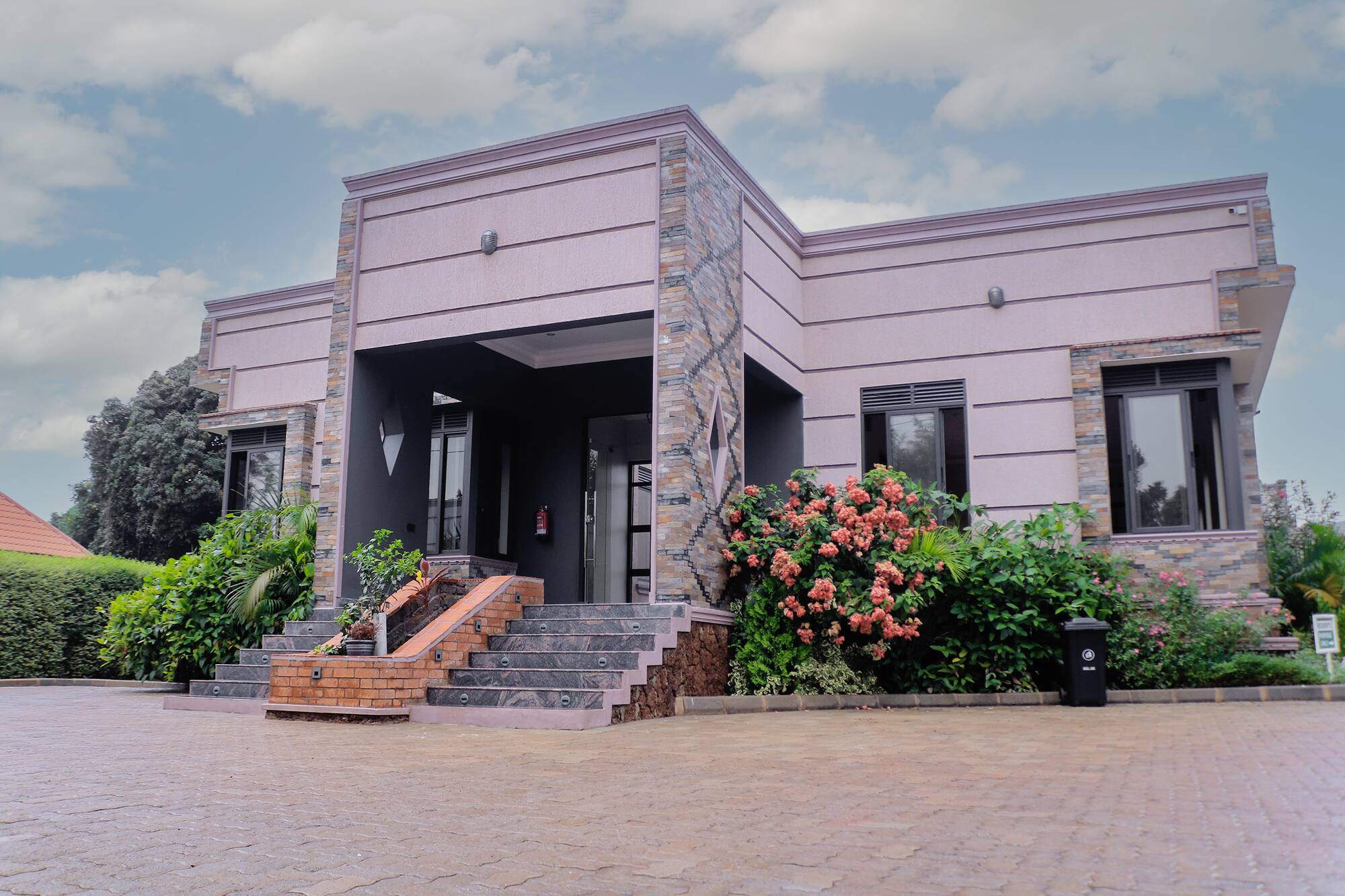 The Hati Residences exterior and garden